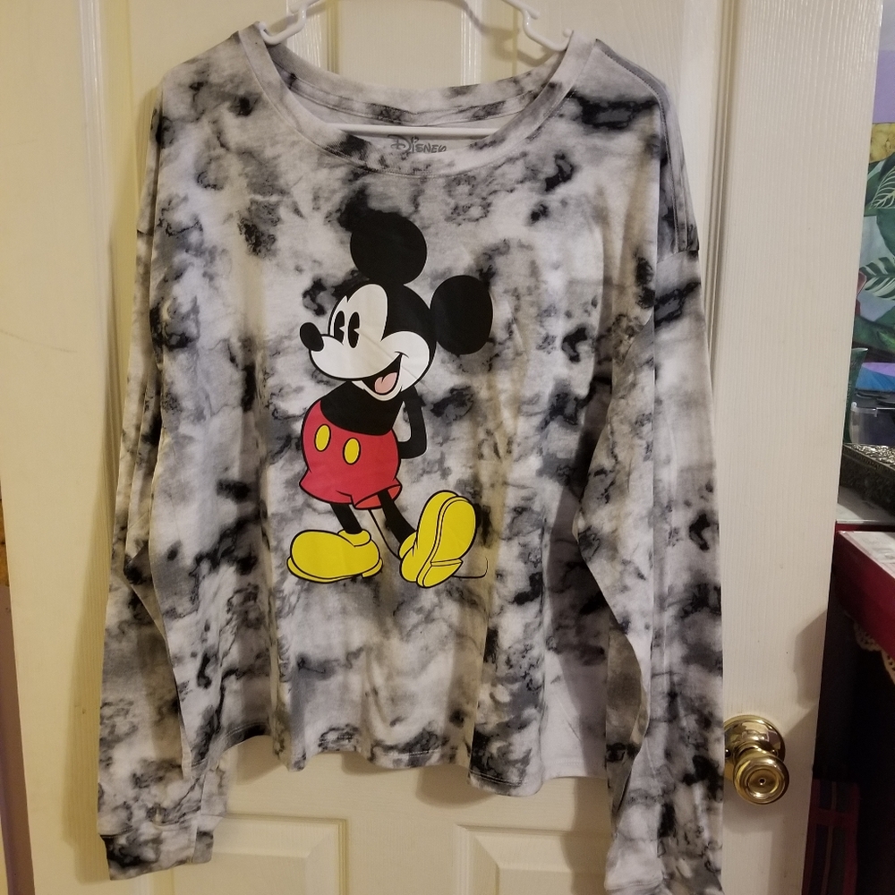 Disney Plus Size Tie-dye Mickey Mouse Top